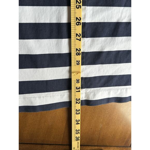 Draper James Dress Women 6 A-line Shift With Stretch, Navy White Stripe Perfect! - Picture 12 of 16
